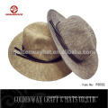 cheap straw sun fedora hats for lady/man